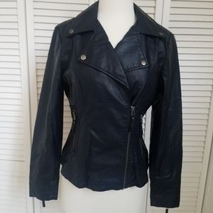 FAUX LEATHER Moto Jacket